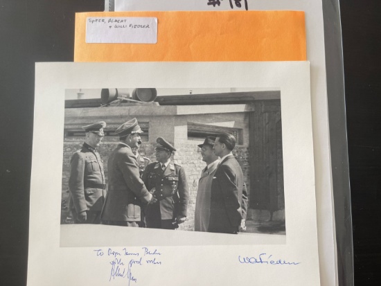 Great WWII German Leader Albert Speer Signed Photo