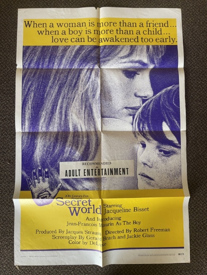 Secret World Original 1969 Exploitation Movie Poster