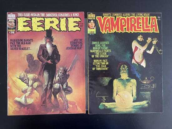 Vampirella & Eerie Bronze Age Lot of (2)