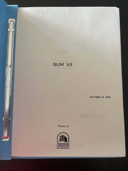 1979 Mummy Movie SUM VII Script