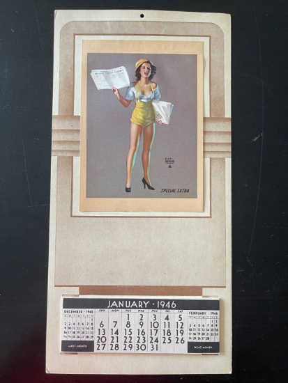 1946 Earl Moran Pin-Up Girl Calendar