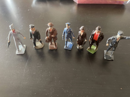 Lot of Antique 1930 s Railroad Station Figures