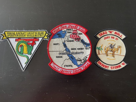 (3) Operation Desert Shield Patches