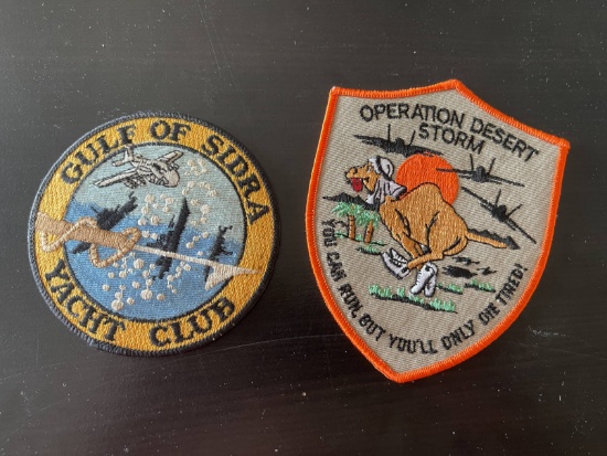 (2) Operation Desert Shield Patches