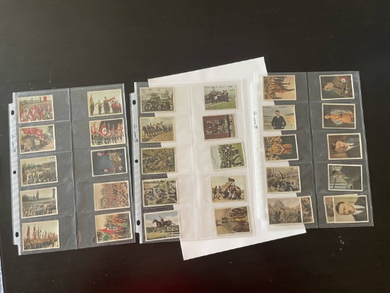 (24) WWII German Color Cigarette Cards