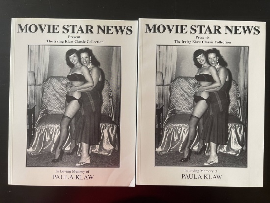 (2) Vintage Movie Star News Pin-Up / Bettie Page Photo Catalogs