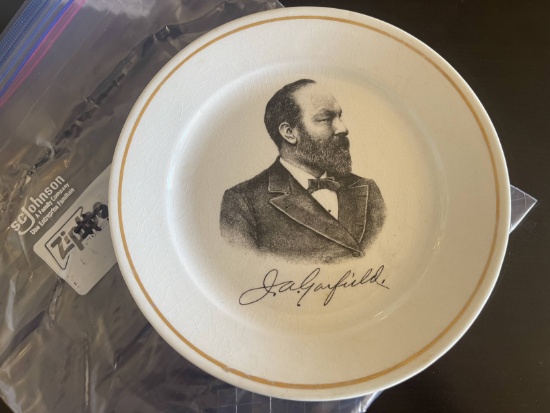 Antique President Garfield 8 1/4   Souvenir Plate