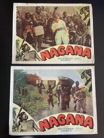 Nagana Group of (2) Original Lobby Cards