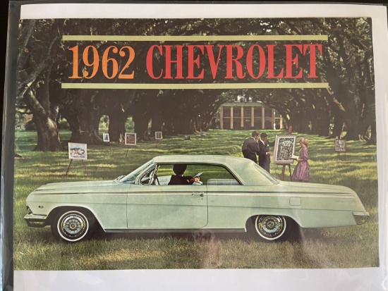 Large 1962 Chevrolet Car Dealer Brochure