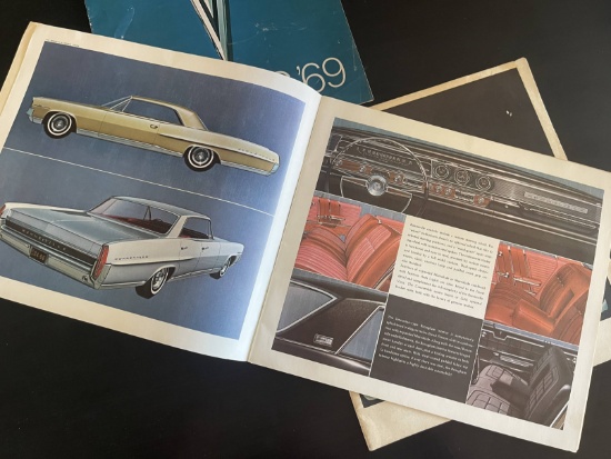1969 Pontiac, 1964 Tempest and 1964 Wide Track Pontiac Car Brochures