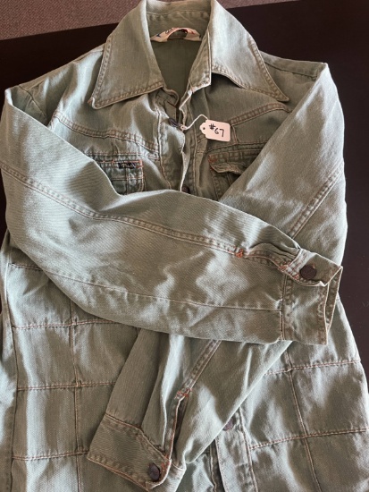 Vintage 1970 s   The Flick   Windowpane Denim Jacket - Size M