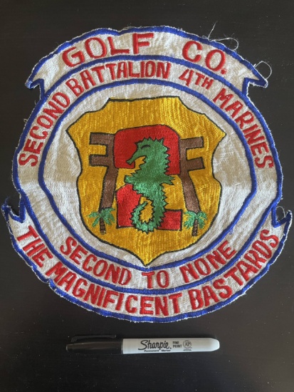 Nice Vintage Theater Made USMC Large Jacket Patch