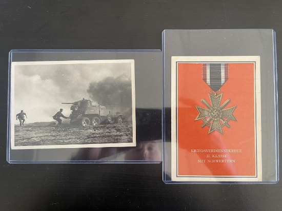 (2) WWII German Propaganda Postcards