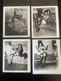 (3) Vintage Bettie Page B&W Pin-Up Photos