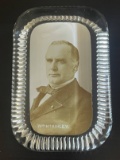 1890 s President William McKinley Glass Paperweight