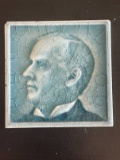 1890 s Wm. McKinley Presidential Campaign Art Pottery Tile