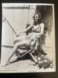 Joan Fontaine Vintage Signed Photograph/Alfred Hitchcock Linked