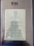 1920 s/30 s Czech Girl s Passport with Stamps and Photo