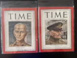 (2) WWII Time Magazines with U.S. Army General Covers