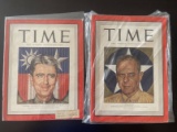 (2) WWII Time Magazines with U.S. Army General Covers