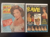(2) Great! 1950 Magazines:   Rave   and   Man to Man