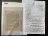 Rare! WWI Balloon Dropped Propaganda Leaflet with Translation