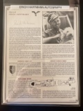 WWII German Ace Erich Hartmann Autograph