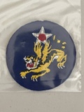 Great WWII Rare Variation 14th AAF Patch   Flying Tigers