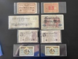 (8) Piece Antique German Currency