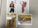 Jane Kelly Group of (4) Signed Convention Pin-Up Photos
