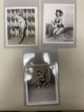 (3) 1950 s Pin-Up Girl B & W Photos