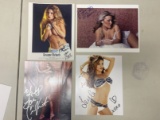 Group of (4) Model/Actress Signed Pin-Up Photos