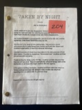 John Carl Buechler Taken by Night Original 2002 Movie Script.
