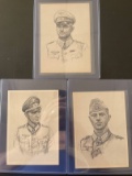 (3) WWII German Knight s Cross Medal Awardee Postcards