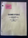 John Carl Buechler Gamesters Original Movie Script