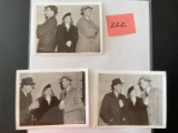 Humphry Bogart Group of (3) Vintage Candid Photographs