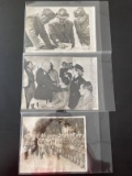 (3) WWII Press Photos of Italian Leader Mussolini