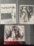 (3) WWII Press Photos of Italian Leader Mussolini