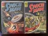 (2) Silver Age   Space Man   Comic Books