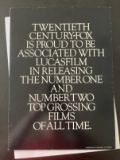 Rare! Original 1983 Revenge of the Jedi - Star Wars Theater Quad-Fold Poster