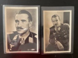 (2) WWII German Luftwaffe Ace Propaganda Postcards - Galland