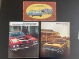 (3) 1970 Chevrolet Car Dealer Brochures