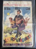Holiday Island 1957 Original Belgium Movie Poster