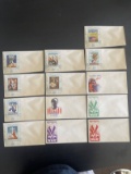 (13) WWII Patriotic-Propaganda Postal Envelopes