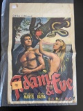 Adam & Eve 1956 Original Belgium Movie Poster