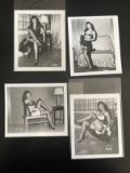 (3) Vintage Bettie Page B&W Pin-Up Photos