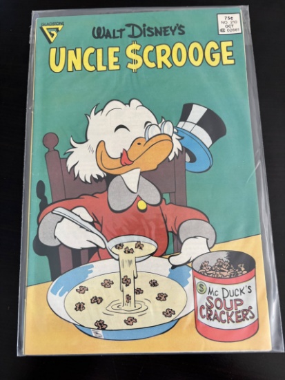 Walt Disney's Uncle Scrooge Gladstone Comic #210 1986