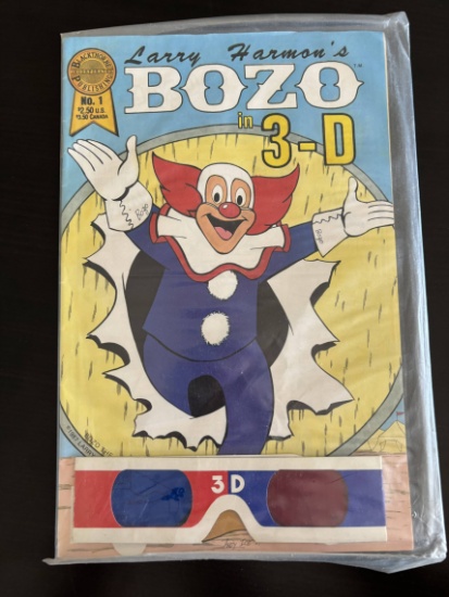 Bozo in 3-D Blackthorne Publishing #1 1987