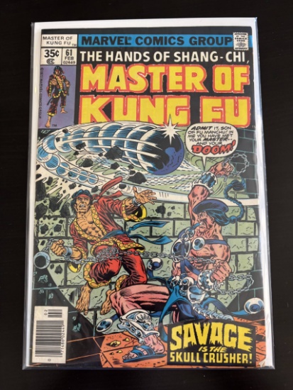 Master of Kung Fu Marvel Comic #61 Bronze Age 1978