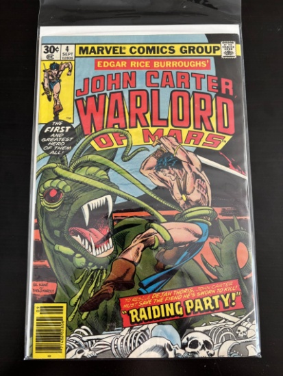 John Carter Warlord of Mars Marvel Comic #4 Bronze Age 1977